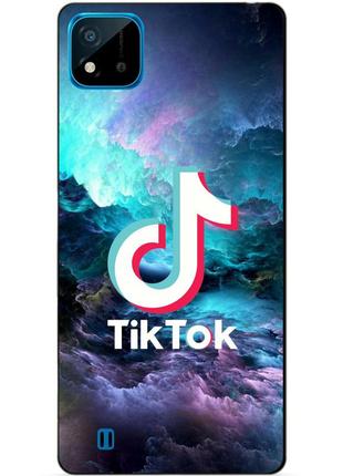 Силіконовий чохол бампер для realme c11 2021 з малюнком tik tok