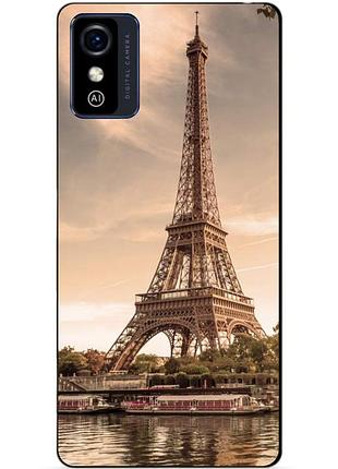 Силіконовий бампер чохол для zte blade l9 з картинкою ейфелева вежа