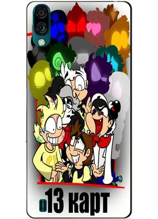 Силиконовый бампер чехол для zte blade a51 lite криминарт 13 карт