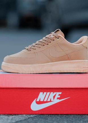 Кросівки nike air force 1 low brown найк аїр форс низькі