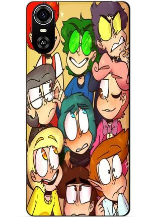 Силиконовый бампер чехол для zte blade a31 plus с героем 13 карт