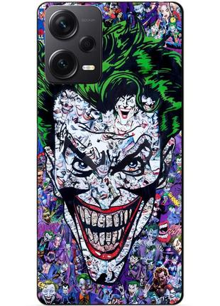 Силиконовый бампер чехол для xiaomi redmi note 12 pro plus с рисунком джокер