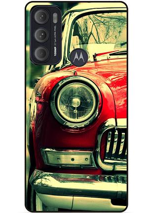 Силіконовий чохол бампер для motorola moto g60 з малюнком ретро-авто chevrolet машина