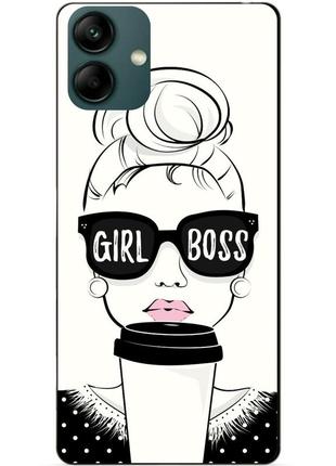 Силіконовий бампер чохол для samsung a04 з малюнком girl boss