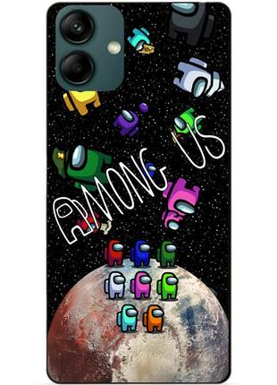 Силіконовий бампер чохол для samsung a04 з малюнком амонг ас