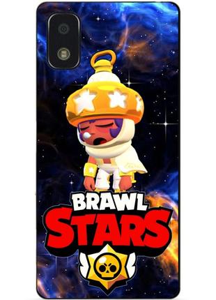 Силіконовий бампер чохол для zte blade l210 з героим космічний бравл сонний сенді