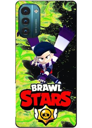 Силиконовый чехол бампер для nokia g21 с героем бравл эдгар