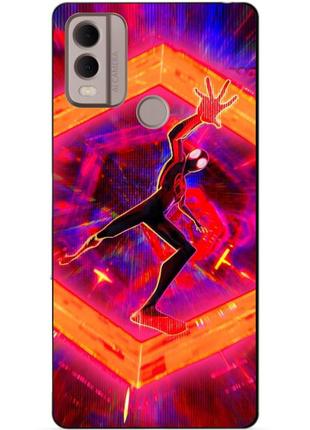 Силиконовый чехол бампер для nokia c22 с картинкой человек паук spider man