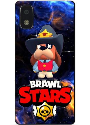 Силиконовый чехол бампер для zte blade l210 с героем космический бравл генерал гавс