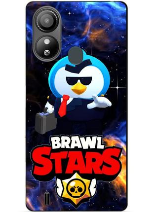 Силіконовий бампер чохол для zte blade l220 з героєм космічний бравл містер п