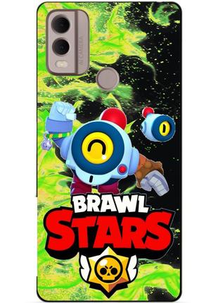 Силіконовий бампер чохол для nokia c22 з героєм бравл нані