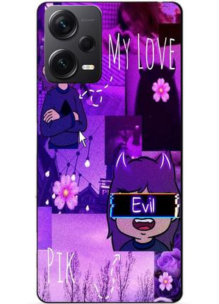 Силиконовый бампер чехол для xiaomi redmi note 12 pro plus пик 13 карт