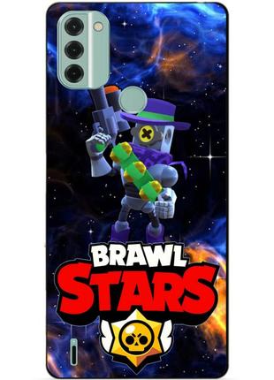 Силіконовий бампер чохол для nokia c31 з героєм космічний бравл ріко