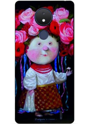 Силіконовий чохол бампер для nokia c21 з малюнком україночка гапчинська