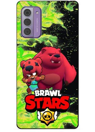 Силиконовый чехол бампер для nokia g42 с героем бравл нита мишка