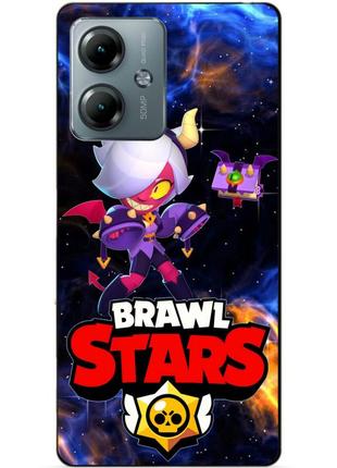 Силіконовий бампер чохол для motorola moto g14 з героєм космічний бравл колетт