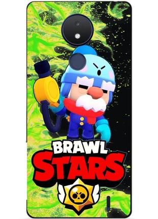 Силиконовый чехол бампер для nokia c21 с героем бравл гэйл