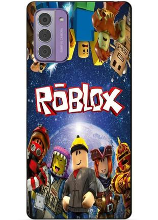 Силіконовий чохол бампер для nokia g42 з малюнком роблокс roblox