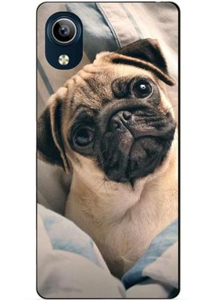 Силіконовий чохол бампер для vivo y1s з малюнком фото мопс