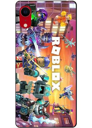 Силиконовый чехол бампер для iphone xr с картинкой роблокс roblox