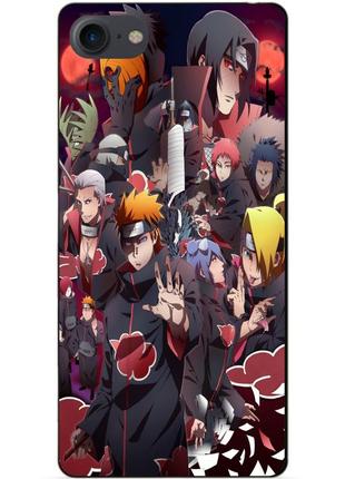 Силиконовый чехол бампер для iphone 8 с рисунком наруто naruto аниме