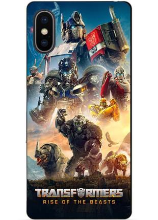 Силіконовий чохол бампер для iphone xs з картинкою звіробої трансформери transformers