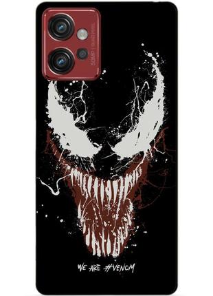 Силіконовий чохол бампер для motorola moto g32 з малюнком веном venom