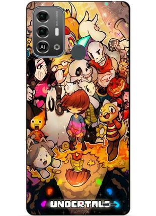 Силиконовый бампер чехол для zte blade a53 pro с рисунком андертейл undertale