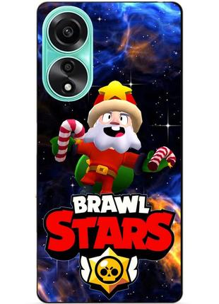 Силиконовый чехол бампер для oppo a78 с героем космический бравл динамайк