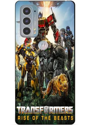 Силіконовий чохол бампер для motorola edge 20 зверобати трансформери transformers