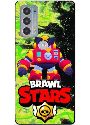 Силиконовый чехол бампер для motorola edge 20 с героем бравл вольт