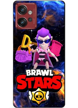 Силіконовий бампер чохол для motorola moto g32 з героєм космічний бравл мортіс