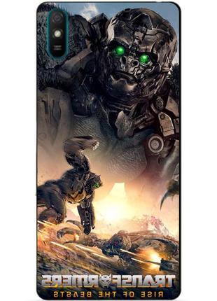 Силіконовий бампер чохол для xiaomi redmi 9a з малюнком арсі transformers трансформери6 фото