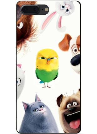 Силиконовый чехол бампер для iphone 7 plus с рисунком тайная жизнь домашних животных