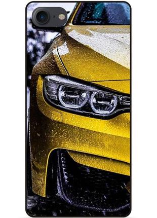 Силиконовый чехол бампер для iphone 8 с рисунком bmw бмв машина авто