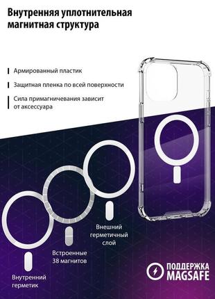 Чехол для iphone  11 magsafe  . прозрачный , плотный на айфон4 фото