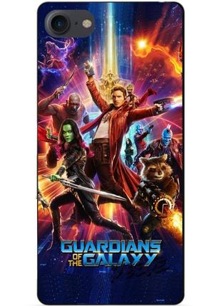 Силиконовый чехол бампер для iphone 8 с картинкой стражи галактики guardians of the galaxy