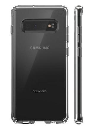 Чехол бампер противоударный прозрачный speck presidio clear 124606-5085 для samsung galaxy s10 plus (6.4")7 фото