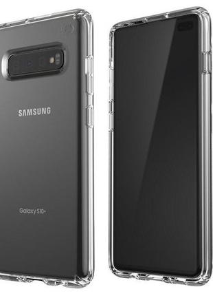 Чехол бампер противоударный прозрачный speck presidio clear 124606-5085 для samsung galaxy s10 plus (6.4")8 фото