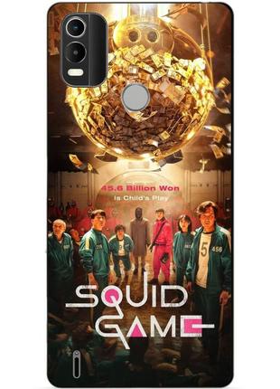 Силіконовий чохол бампер для nokia c21 plus з картинкою гра в кальмара