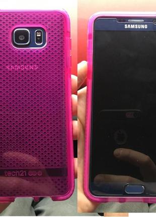 Противоударный чехол tech21 evo check для samsung galaxy note 5 розовый