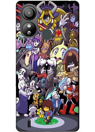 Силиконовый чехол бампер для zte blade l220 с рисунком undertale андертейл