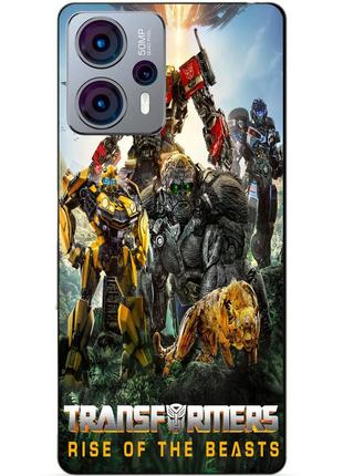 Силіконовий чохол бампер для motorola moto g23 зверобати трансформери transformers