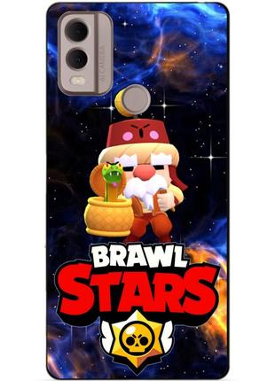 Силіконовий бампер чохол для nokia c22/a14 з героєм космічний бравл гейл