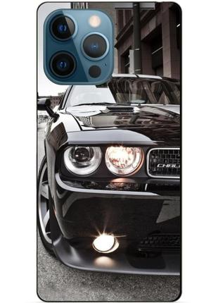 Силиконовый чехол бампер для iphone 13 pro max с рисунком dodge додж машина авто