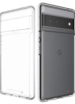 Противоударный прозрачный чехол gear4 crystal palace с антимикробным покрытием для google pixel 6 pro (6.7")