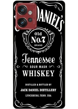 Силиконовый чехол бампер для motorola moto g32 с рисунком виски