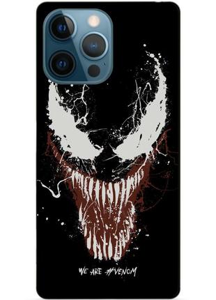 Силиконовый чехол бампер для iphone 12 pro с рисунком веном venom1 фото