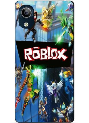 Силиконовый чехол бампер для vivo y1s с картинкой roblox роблокс