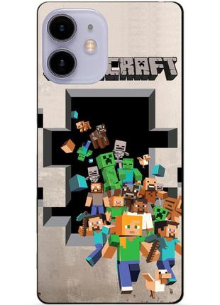 Силіконовий чохол бампер для iphone 11 з картинкою minecraft майнкрафт